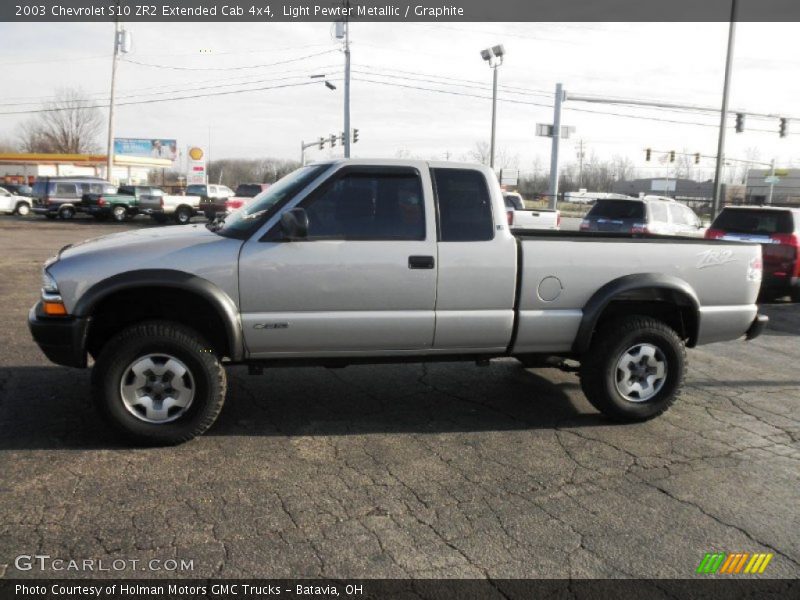 Light Pewter Metallic / Graphite 2003 Chevrolet S10 ZR2 Extended Cab 4x4