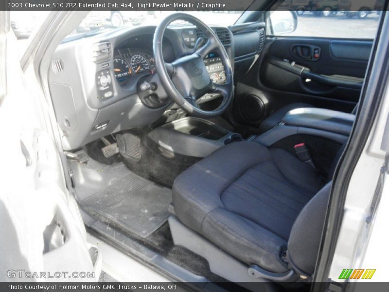 Light Pewter Metallic / Graphite 2003 Chevrolet S10 ZR2 Extended Cab 4x4
