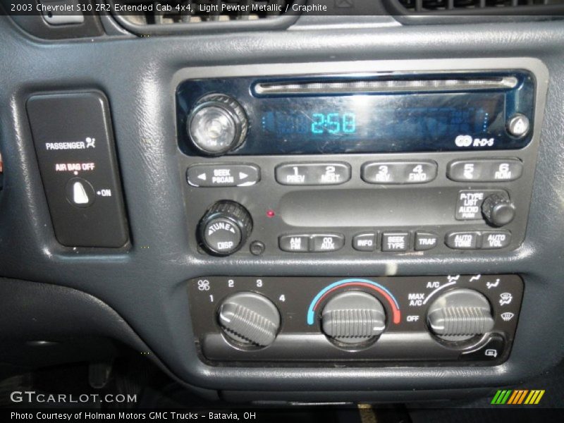 Light Pewter Metallic / Graphite 2003 Chevrolet S10 ZR2 Extended Cab 4x4