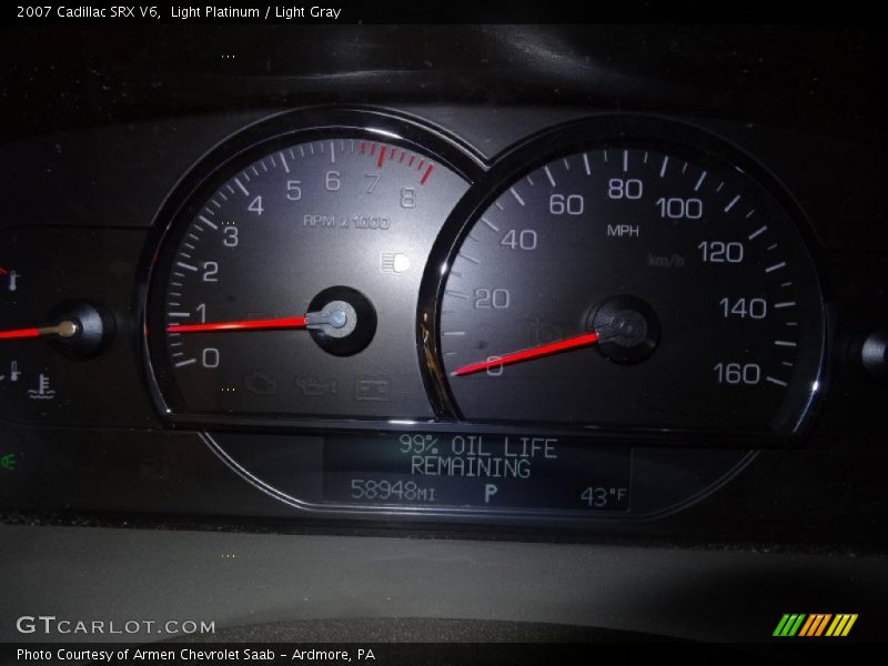 Light Platinum / Light Gray 2007 Cadillac SRX V6