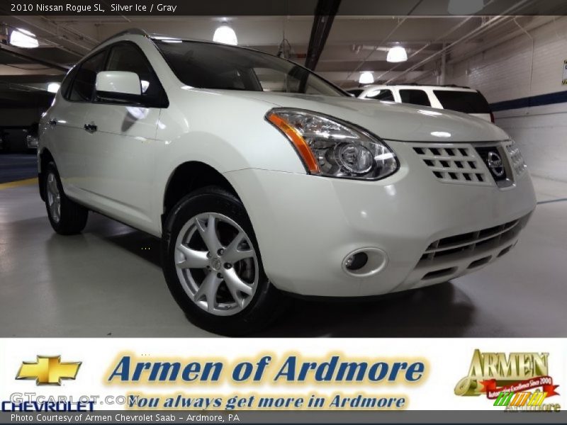 Silver Ice / Gray 2010 Nissan Rogue SL