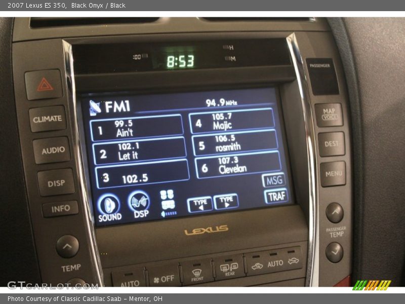 Black Onyx / Black 2007 Lexus ES 350