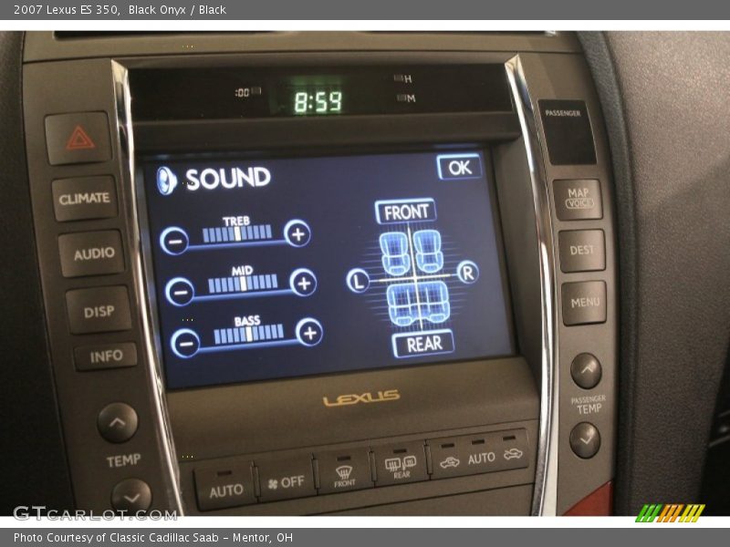 Black Onyx / Black 2007 Lexus ES 350