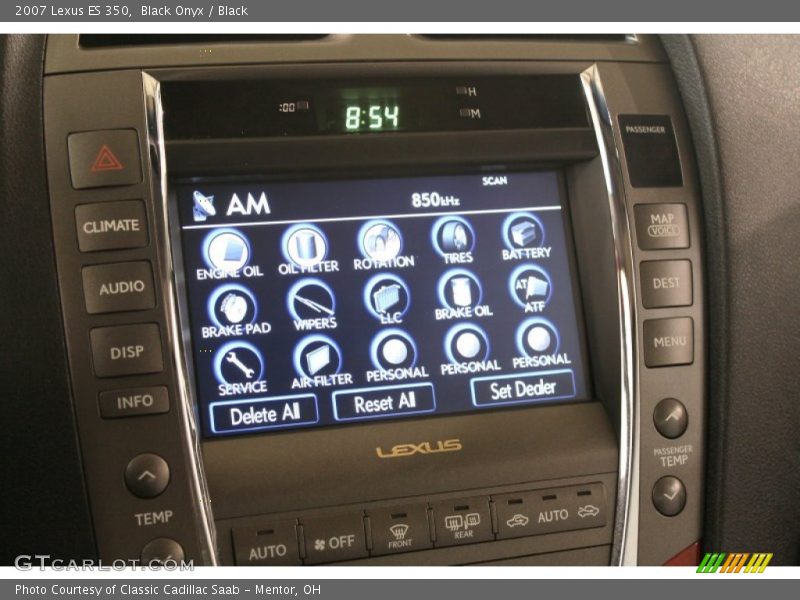 Black Onyx / Black 2007 Lexus ES 350