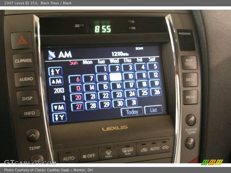 Black Onyx / Black 2007 Lexus ES 350