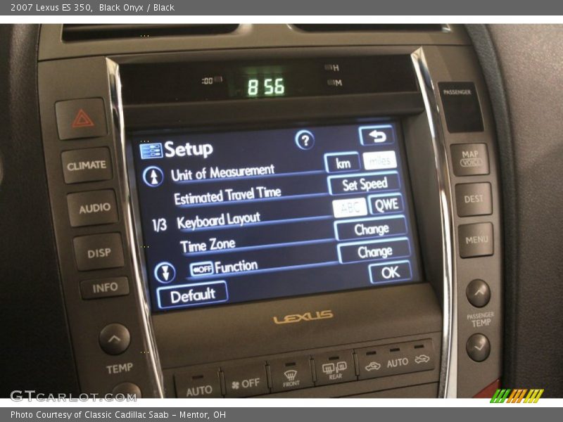 Black Onyx / Black 2007 Lexus ES 350