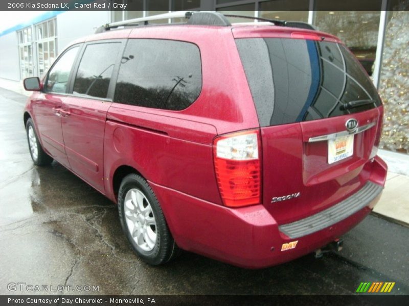 Claret Red / Gray 2006 Kia Sedona LX