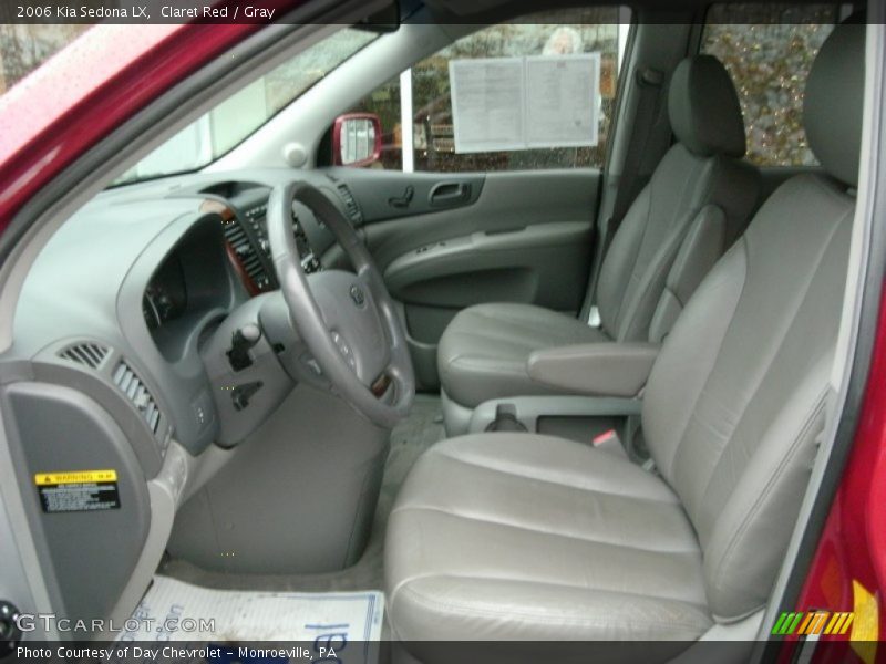 Claret Red / Gray 2006 Kia Sedona LX