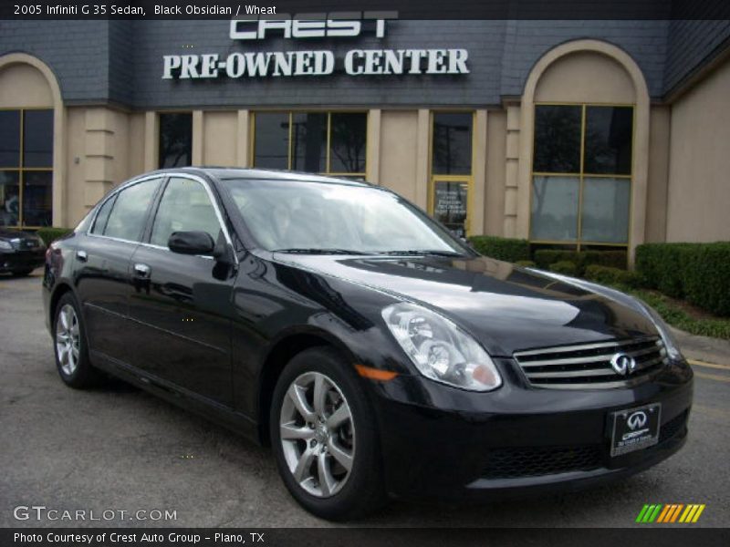 Black Obsidian / Wheat 2005 Infiniti G 35 Sedan