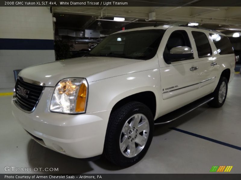 White Diamond Tricoat / Light Titanium 2008 GMC Yukon XL SLT 4x4