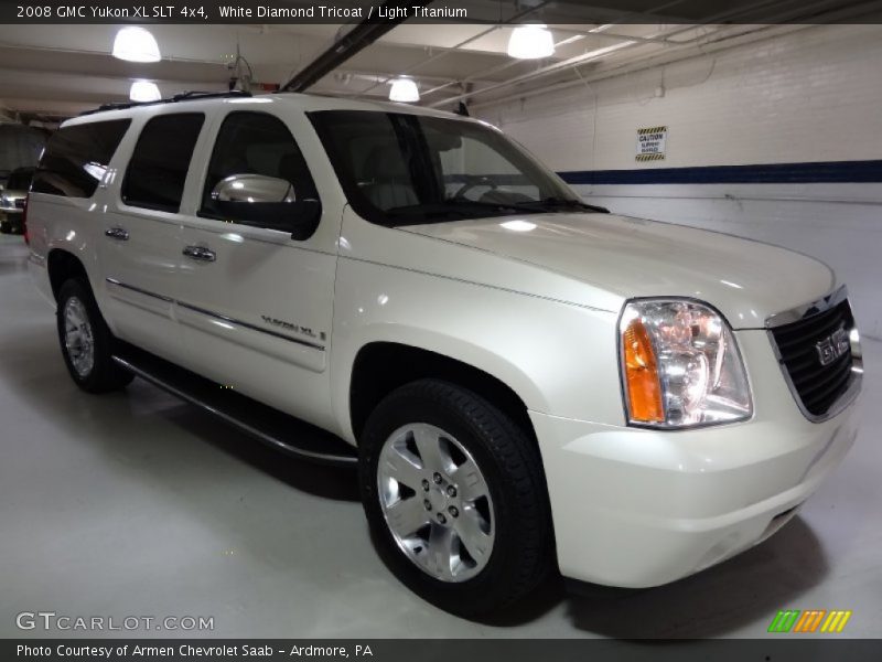 White Diamond Tricoat / Light Titanium 2008 GMC Yukon XL SLT 4x4