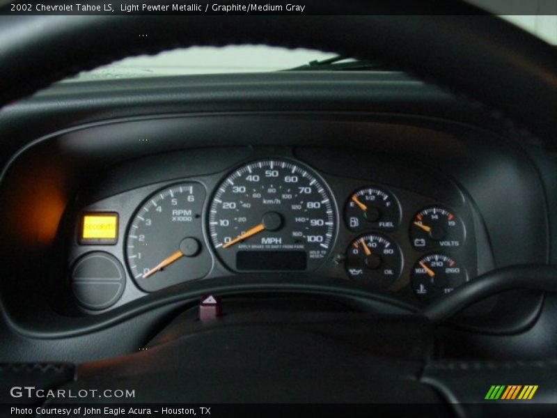 Light Pewter Metallic / Graphite/Medium Gray 2002 Chevrolet Tahoe LS
