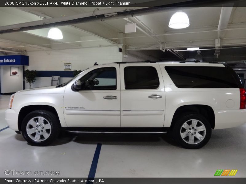 White Diamond Tricoat / Light Titanium 2008 GMC Yukon XL SLT 4x4