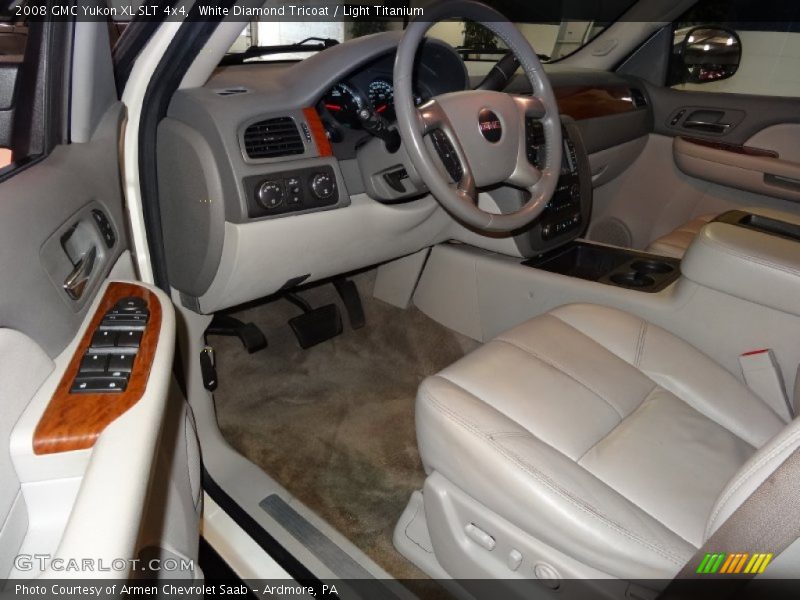 White Diamond Tricoat / Light Titanium 2008 GMC Yukon XL SLT 4x4