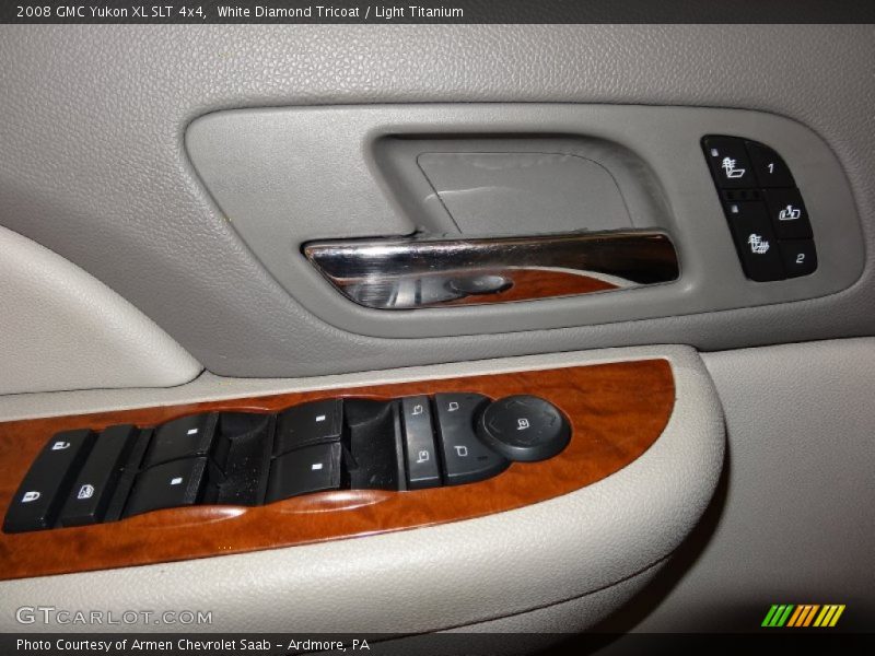 White Diamond Tricoat / Light Titanium 2008 GMC Yukon XL SLT 4x4