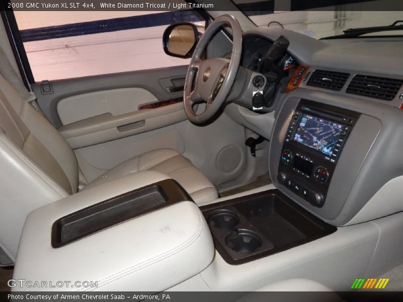 White Diamond Tricoat / Light Titanium 2008 GMC Yukon XL SLT 4x4