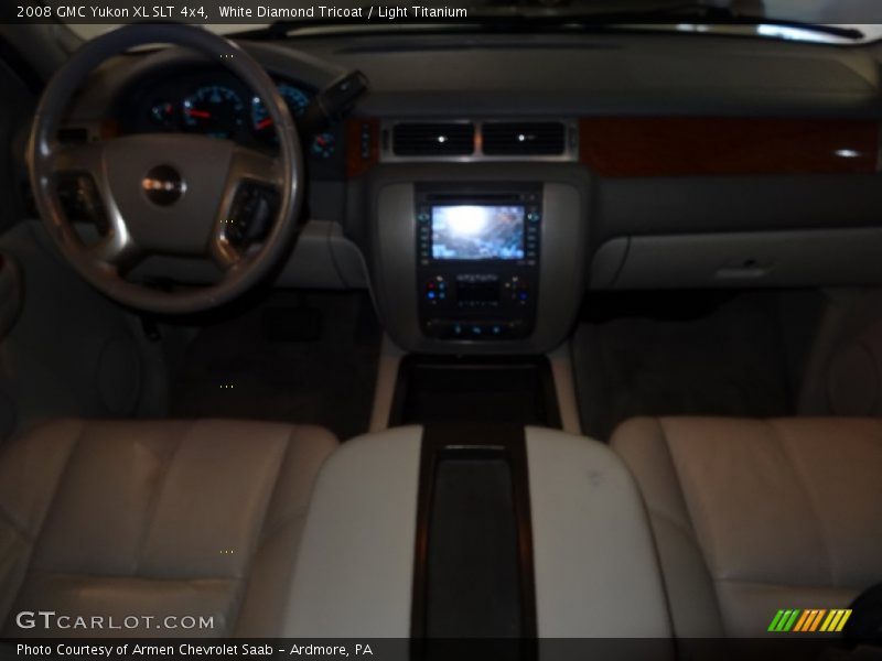White Diamond Tricoat / Light Titanium 2008 GMC Yukon XL SLT 4x4