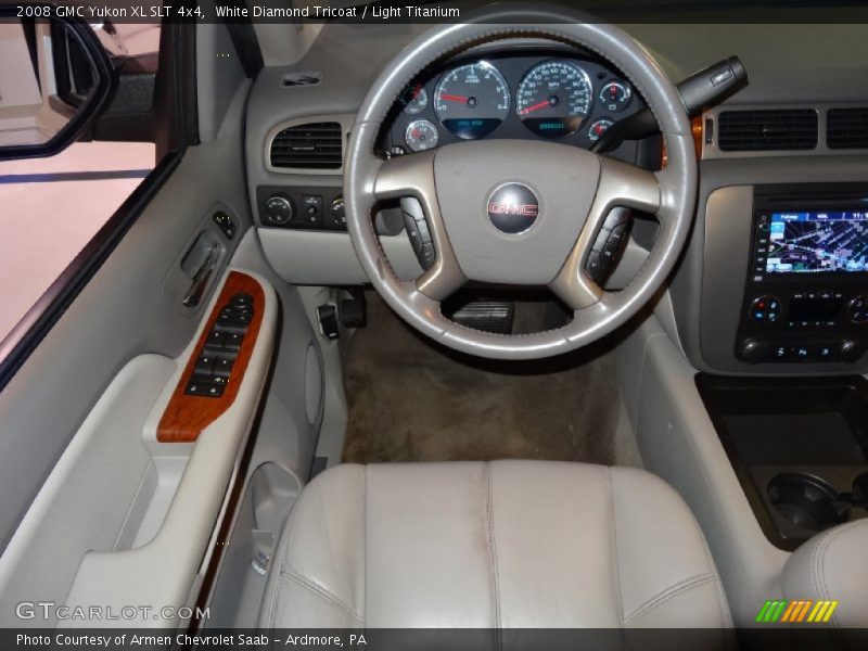 White Diamond Tricoat / Light Titanium 2008 GMC Yukon XL SLT 4x4