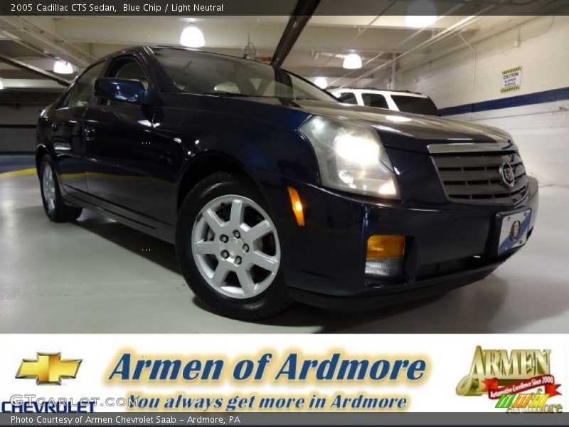 Blue Chip / Light Neutral 2005 Cadillac CTS Sedan