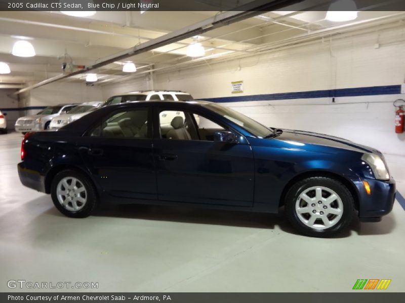 Blue Chip / Light Neutral 2005 Cadillac CTS Sedan