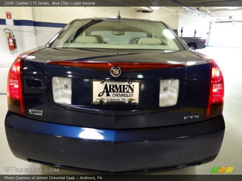 Blue Chip / Light Neutral 2005 Cadillac CTS Sedan