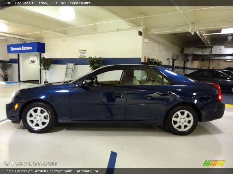 Blue Chip / Light Neutral 2005 Cadillac CTS Sedan