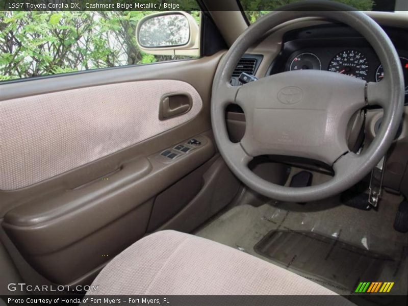 Cashmere Beige Metallic / Beige 1997 Toyota Corolla DX