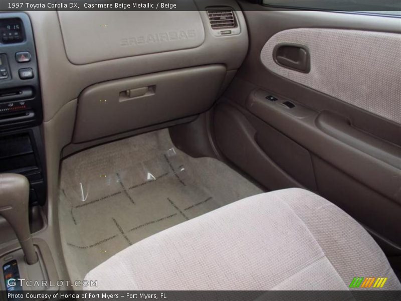 Cashmere Beige Metallic / Beige 1997 Toyota Corolla DX