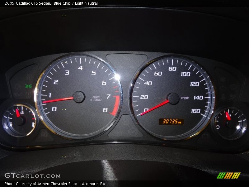 Blue Chip / Light Neutral 2005 Cadillac CTS Sedan