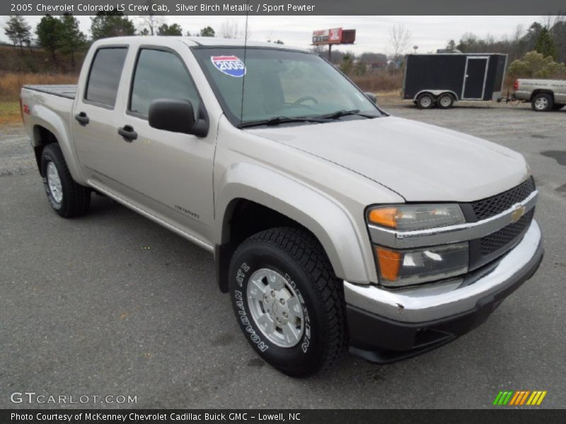 Silver Birch Metallic / Sport Pewter 2005 Chevrolet Colorado LS Crew Cab