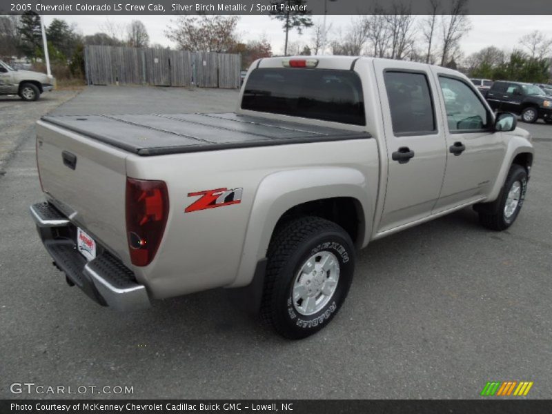 Silver Birch Metallic / Sport Pewter 2005 Chevrolet Colorado LS Crew Cab
