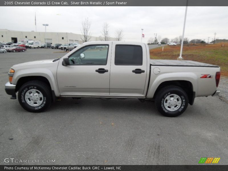 Silver Birch Metallic / Sport Pewter 2005 Chevrolet Colorado LS Crew Cab