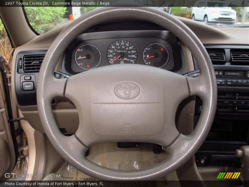 Cashmere Beige Metallic / Beige 1997 Toyota Corolla DX