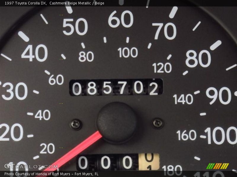 Cashmere Beige Metallic / Beige 1997 Toyota Corolla DX