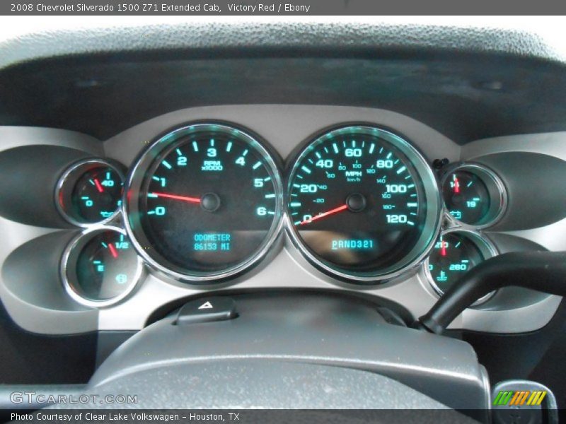 Victory Red / Ebony 2008 Chevrolet Silverado 1500 Z71 Extended Cab