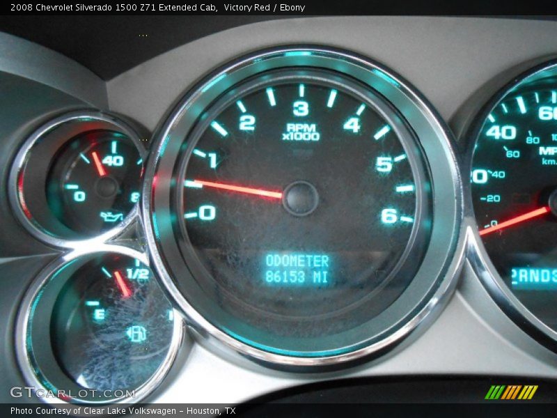 Victory Red / Ebony 2008 Chevrolet Silverado 1500 Z71 Extended Cab