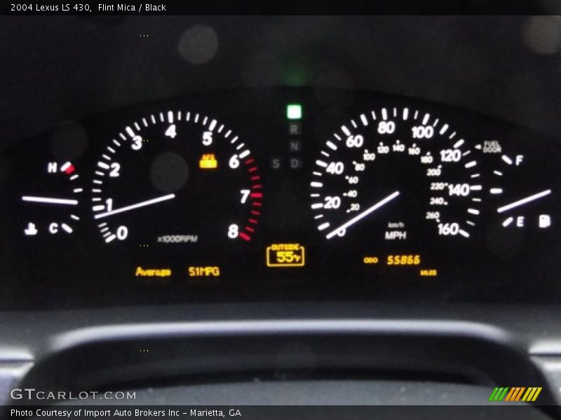 Flint Mica / Black 2004 Lexus LS 430