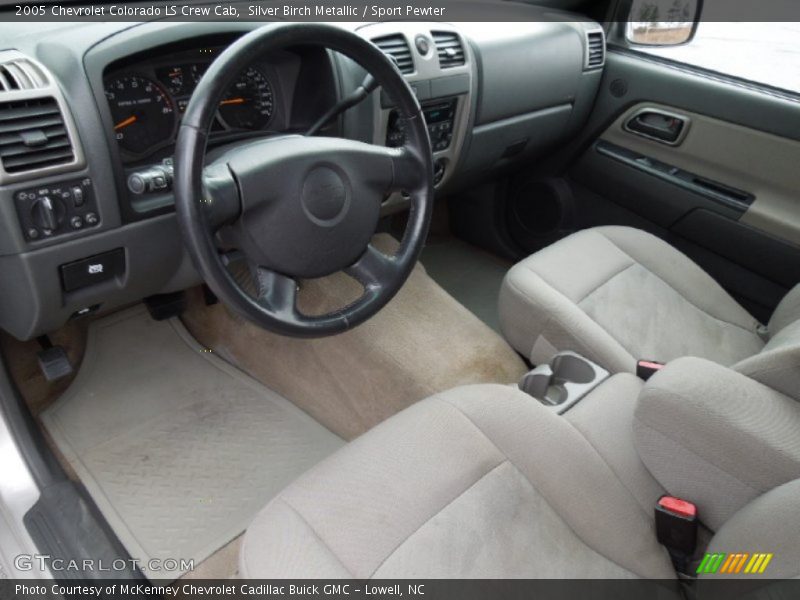 Silver Birch Metallic / Sport Pewter 2005 Chevrolet Colorado LS Crew Cab