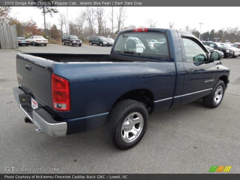 Atlantic Blue Pearl / Dark Slate Gray 2003 Dodge Ram 1500 SLT Regular Cab