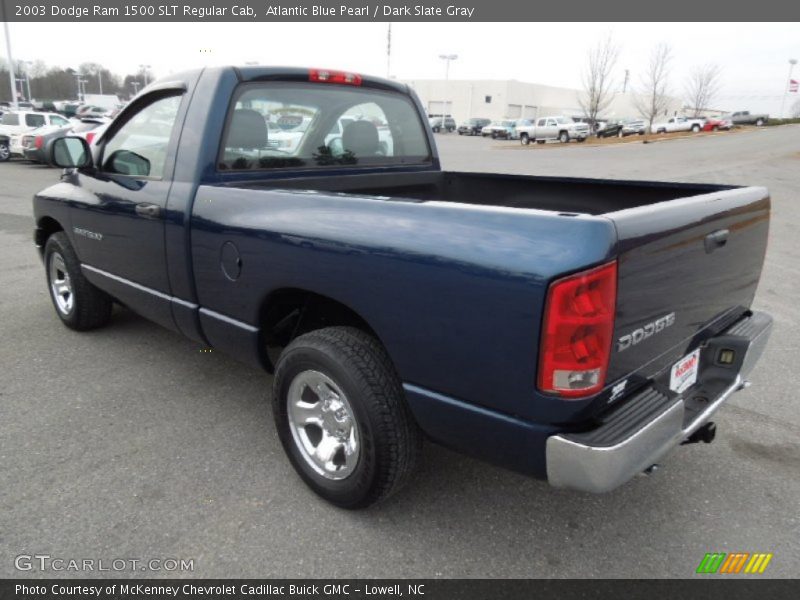 Atlantic Blue Pearl / Dark Slate Gray 2003 Dodge Ram 1500 SLT Regular Cab