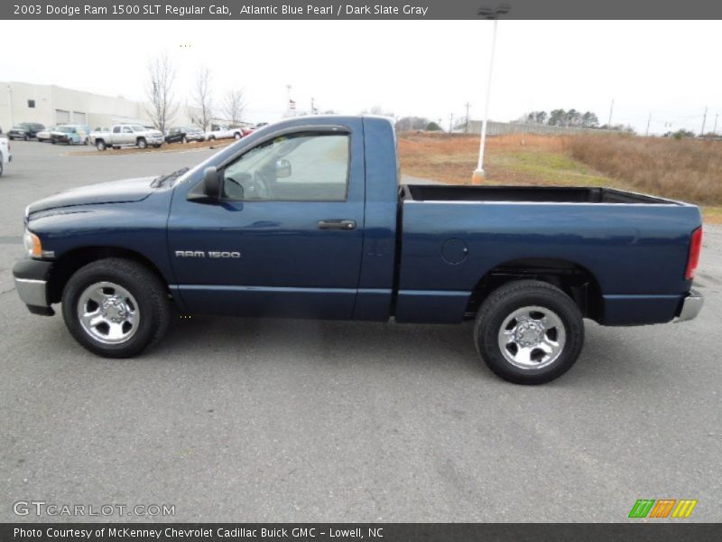 Atlantic Blue Pearl / Dark Slate Gray 2003 Dodge Ram 1500 SLT Regular Cab