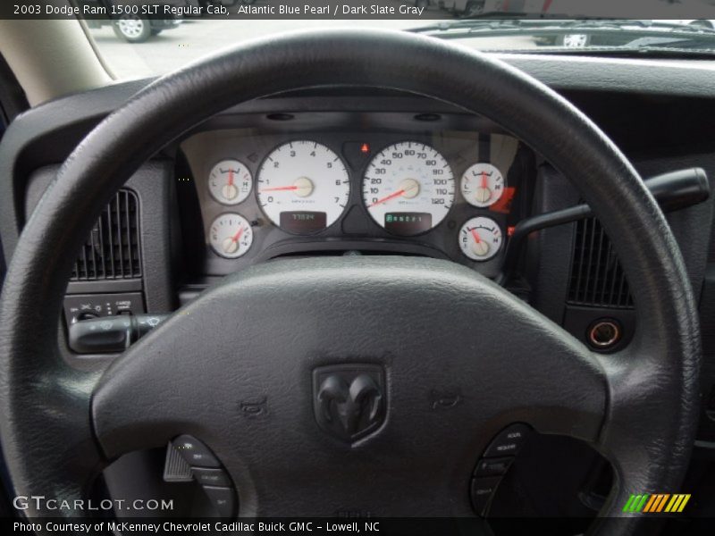Atlantic Blue Pearl / Dark Slate Gray 2003 Dodge Ram 1500 SLT Regular Cab