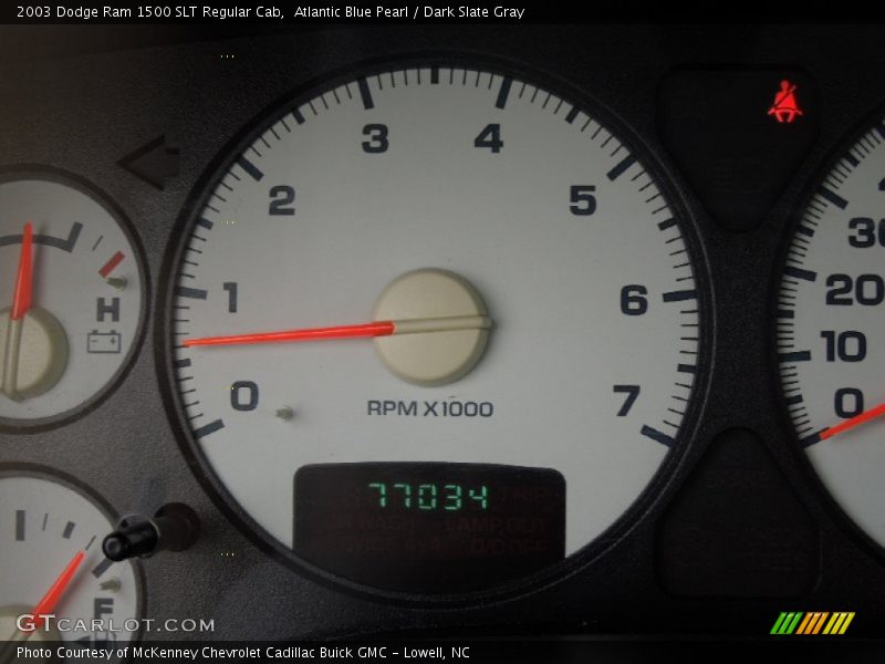 Atlantic Blue Pearl / Dark Slate Gray 2003 Dodge Ram 1500 SLT Regular Cab