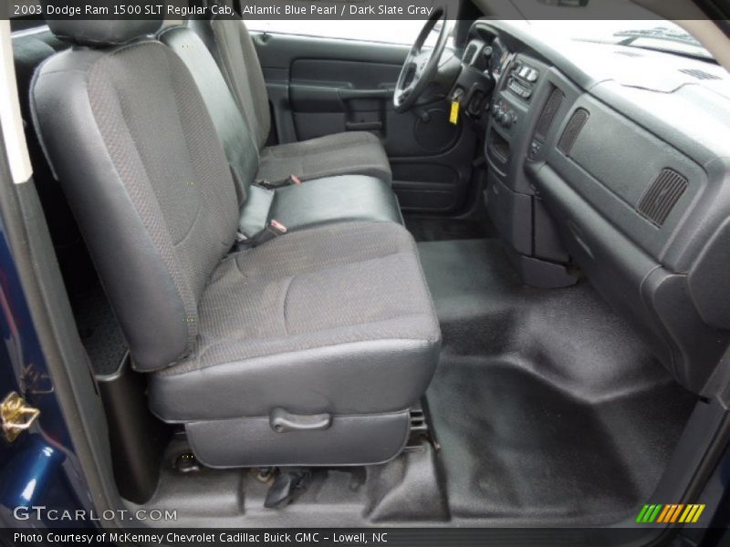 Atlantic Blue Pearl / Dark Slate Gray 2003 Dodge Ram 1500 SLT Regular Cab