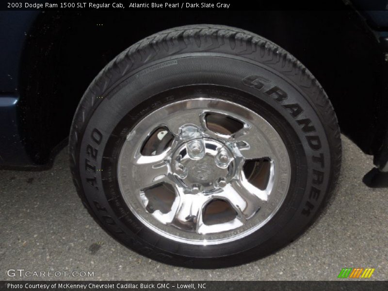 Atlantic Blue Pearl / Dark Slate Gray 2003 Dodge Ram 1500 SLT Regular Cab