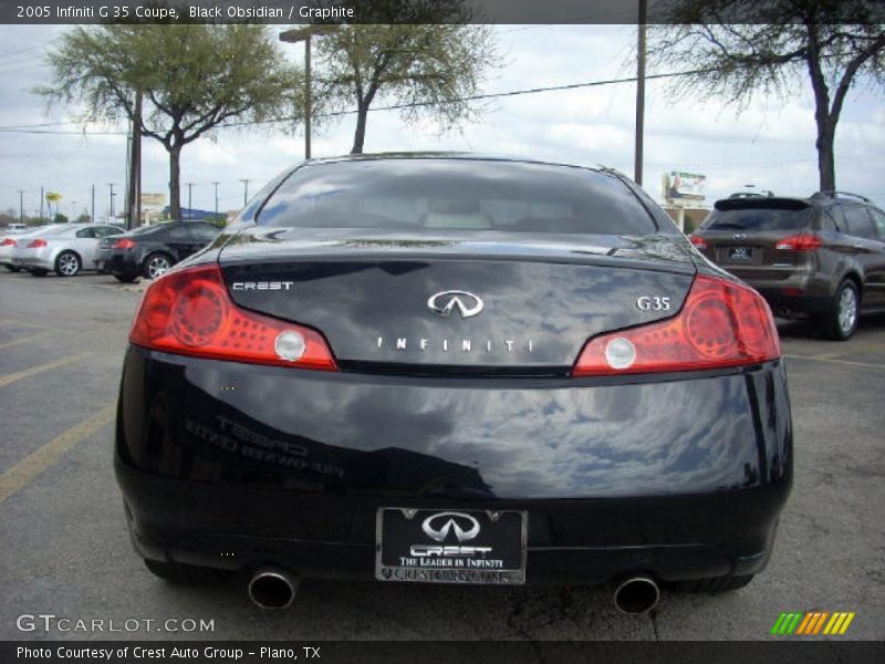 Black Obsidian / Graphite 2005 Infiniti G 35 Coupe