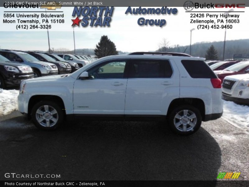 Summit White / Jet Black 2013 GMC Terrain SLE AWD