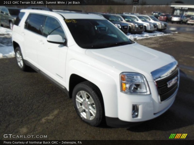 Summit White / Jet Black 2013 GMC Terrain SLE AWD