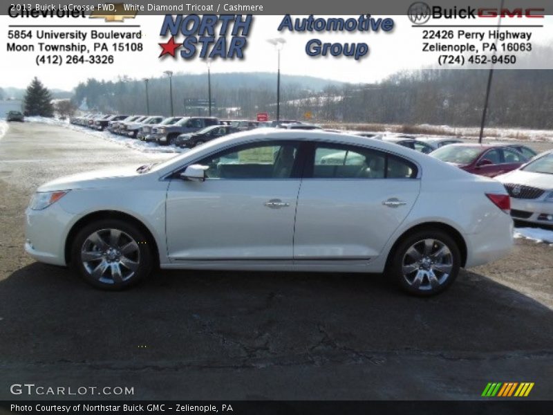 White Diamond Tricoat / Cashmere 2013 Buick LaCrosse FWD