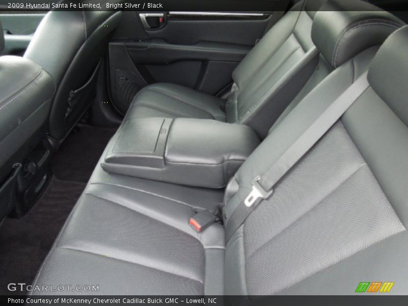 Bright Silver / Black 2009 Hyundai Santa Fe Limited